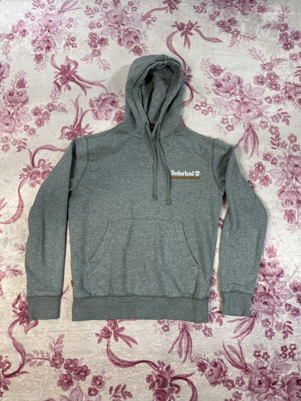 Timberland Mens Gray Regular Fit Established 1973 Logo Hoodie TB0A5PYC Small